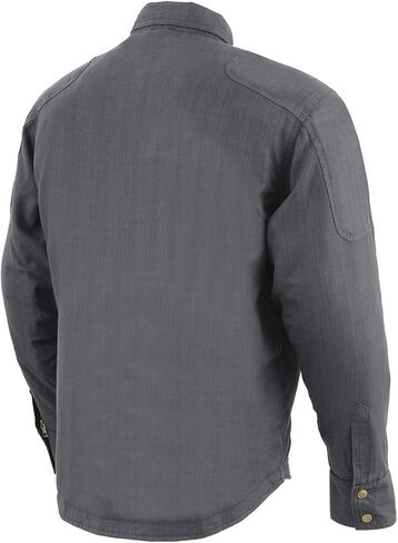Milwaukee Leather MPM1622 Men's Black CE Armored Flannel Biker Shirt, 5X-Large in Saudi Arabia