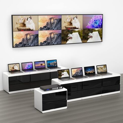مصفوفة HDMI 8 × 8 مع واجهة المستخدم الرسومية على الويب، 4K 8 في 8 خارج HDMI مصفوفة محول مقسم لحامل حامل 1U، يدعم EDID، جهاز تحكم عن بعد بالأشعة تحت الحمراء، RS232، LAN in Kuwait