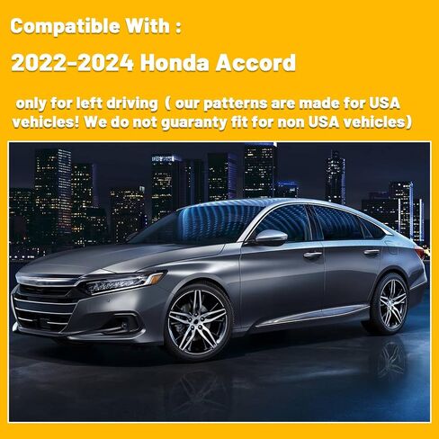 Dashboard Dash Board Cover Mat Pad Carpet Non-Slip Custom Compatible with 11th Honda Accord 2022 2023 2024 Protector Sunshield (Black Trim) in Saudi Arabia
