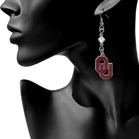 Siskiyou Sports NCAA Crystal Dangle Earrings in Kuwait