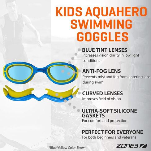 ZONE3 Kid's Aquahero Triathlon and Open Water Swimming Goggles in Saudi Arabia