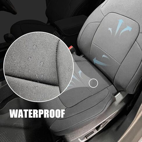 أغطية مقاعد مع مسند ظهر ومسند للذراعين لملحقات Ford Bronco 2021 2022 2023 2024 4 أبواب مجموعة كاملة من مادة النيوبرين غطاء مقعد حامي لبرونكو in Kuwait