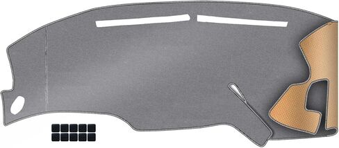 ترقية غطاء لوحة القيادة داكرون المناسب لـ 97-03 Ford F-150/ Expedition فعال مضاد للوهج، يقلل الانعكاس، حماية من الشمس، مقاوم للغبار، ممتص للرطوبة ومقاوم للأشعة فوق البنفسجية - رمادي in Saudi Arabia