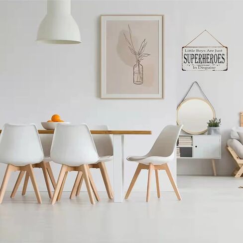 Little Boys are Just Superheroes in Disguise Vintage Metal Sign Hanging Wall Art for Kid's Bedroom 5X10Inch in Kuwait