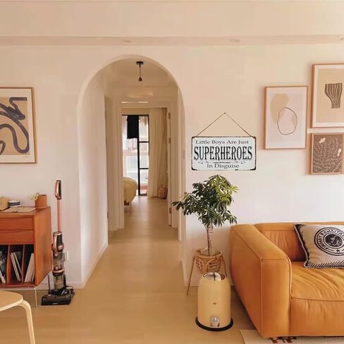 Little Boys are Just Superheroes in Disguise Vintage Metal Sign Hanging Wall Art for Kid's Bedroom 5X10Inch in Kuwait