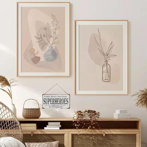 Little Boys are Just Superheroes in Disguise Vintage Metal Sign Hanging Wall Art for Kid's Bedroom 5X10Inch in Kuwait