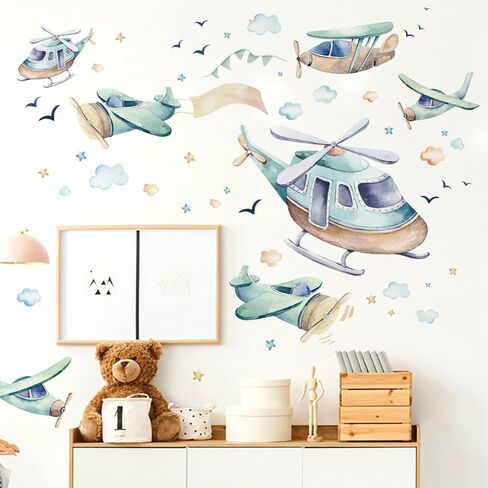 Construction Wall Stickers Vehicles Wall Decals Tractor Excavator Crane Wall Stickers Toddler Boy Bedroom Playroom Wall Decor for Kids in Kuwait