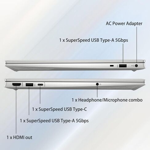 HP Pavilion Laptop, 15.6" FHD Touchscreen, Intel Core i7-1355U Processor, GeForce MX550, 32GB RAM, 1TB SSD, Numeric KP, Backlit KB, Wi-Fi 6, HDMI, Windows 11 Pro, White in Saudi Arabia