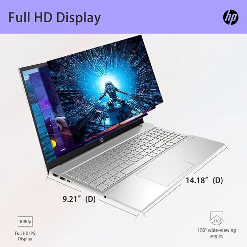 HP Pavilion Laptop, 15.6" FHD Touchscreen, Intel Core i7-1355U Processor, GeForce MX550, 32GB RAM, 1TB SSD, Numeric KP, Backlit KB, Wi-Fi 6, HDMI, Windows 11 Pro, White in Saudi Arabia