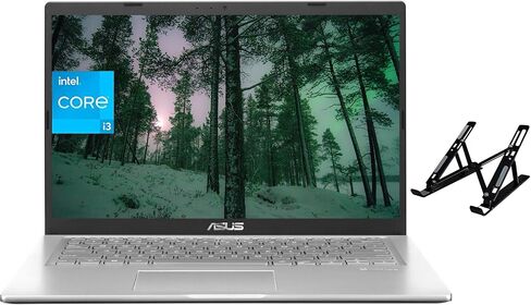 كمبيوتر محمول ASUS للطلاب، شاشة HD مقاس 12 بوصة IPS مضادة للتوهج للعناية بالعين، Intel Celeron N4500، متانة من الدرجة العسكرية، Wi-Fi 6، منفذ إيثرنت، عمر بطارية طويل، Windows 10 Pro (ذاكرة الوصول العشوائي 4 جيجابايت | 128 جيجابايت SSD) in Saudi Arabia
