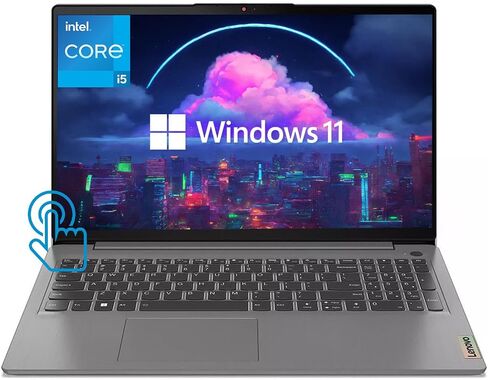 كمبيوتر محمول Lenovo 15.6 بوصة Ideapad 3، كمبيوتر محمول بشاشة لمس FHD، Intel Core i5-1155G7 رباعي النواة (Beats i7-1065G7)، إضاءة خلفية، عمر بطارية طويل، Win 11، مع حزمة WOWPC (ذاكرة وصول عشوائي سعتها 16 جيجابايت | 1 تيرابايت PCIe SSD) in Saudi Arabia