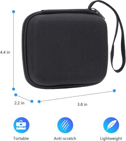 حقيبة محمولة للسفر لميكروفون MAYBESTA Lapel Wireless Lavalier لأجهزة iPhone، وتخزين جهاز استقبال وجهاز إرسال الميكروفون بمشبك تسجيل الفيديو الصغير (أسود) (حقيبة تخزين فقط) in Kuwait