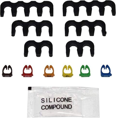 A-Team Performance - 6 Cylinder - Compatible with Early GMC Chevy 194 216 235 Toyota Land Cruiser FJ40 FJ60 2F 3F 6 Cyl 8.0mm - Red Silicone Spark Plug Wires - Durable Two-Layer Silicone Coating in Saudi Arabia