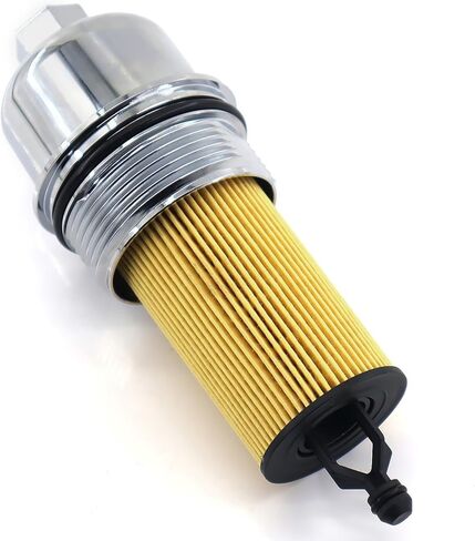 68191350AA فلتر زيت المحرك الألومنيوم ومجموعة غطاء غطاء فلتر الزيت يناسب كرايسلر دودج جيب رام - 200، 300، تشالنجر، شاحن، دورانجو، شيروكي، رانجلر، يستبدل # 917-190، 68191349AC in Kuwait