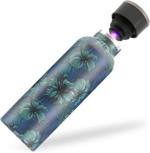 Beam Self-Cleaning UV Water Bottle - 24 Oz Insulated Stainless Steel Rechargeable Reusable BPA Free Bottle with Push Button Sterilization Safety Lock and Touch Sensor Comes in 4 Designs in Saudi Arabia