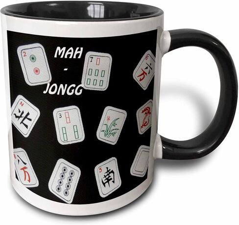 3dRose Mah Jongg Tiles Mug, 11 oz, Multicolor in Saudi Arabia