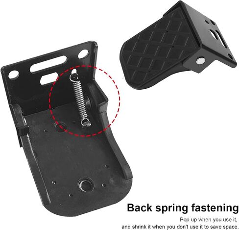 Pair of Foot Seat for Four Wheeler Made of Metal and Non-Slip Tread Rear Passenger Foot Peg Replacement for Polaris Sportsman Scrambler ATV in Saudi Arabia
