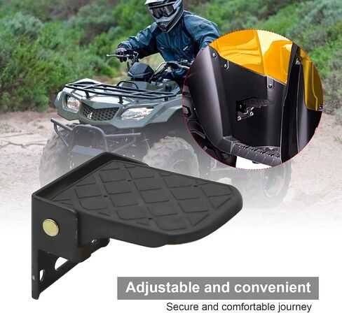 Pair of Foot Seat for Four Wheeler Made of Metal and Non-Slip Tread Rear Passenger Foot Peg Replacement for Polaris Sportsman Scrambler ATV in Saudi Arabia