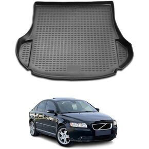 OMAC Cargo Mats Liner for Volvo S60 2001-2009 Sedan Waterproof TPE Black in Kuwait