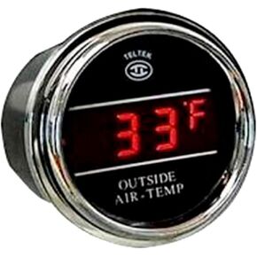 Auto Thermometer Gauge for Kenworth 2005 or Previous - Bezel: Chrome - LED Color: Red in Saudi Arabia
