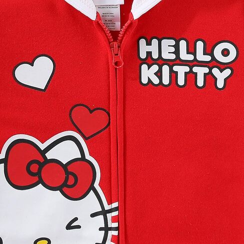 Hello Kitty Sanrio Girls Fleece hedi up hoodie مع آذان للأطفال الكبار in Saudi Arabia