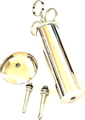 Ear Wax Removal Syringe 4 OZ - Brass with chrome finish -HIGH QUALITY in Saudi Arabia