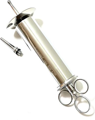Ear Wax Removal Syringe 4 OZ - Brass with chrome finish -HIGH QUALITY in Saudi Arabia