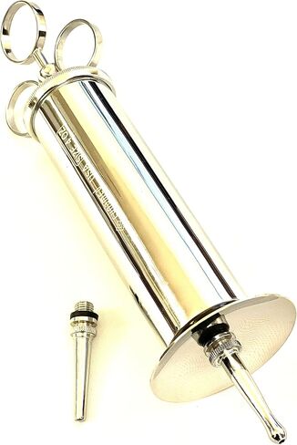Ear Wax Removal Syringe 4 OZ - Brass with chrome finish -HIGH QUALITY in Saudi Arabia