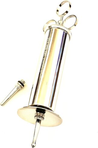 Ear Wax Removal Syringe 4 OZ - Brass with chrome finish -HIGH QUALITY in Saudi Arabia