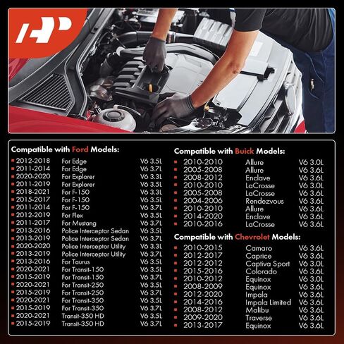 A-Premium Iridium Platinum Spark Plugs (Pack of 6) Compatible with Ford F-150 & Chevrolet Equinox & GMC Terrain & Buick Enclave & Mazda 6 & Cadillac SRX & Lincoln MKZ & more Models in Saudi Arabia