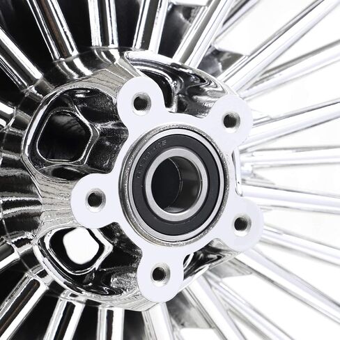 TOFR 21x3.5 Front Wheel Rim 36 Fat King Spokes Tubeless For Harley Touring 2009-2023 Road King Street Glide Road Glide Electra Glide Ultra Classic Ultra Limited With 11.8" Floating Front Brake Rotors in Kuwait