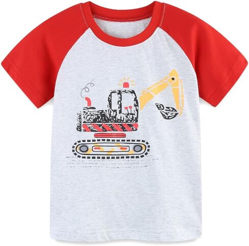 شورتات الأولاد مجموعة ملابس صيفية للأطفال قصيرة الأكمام Tshirts Toddler Cartoon Cotton Setting 3-7t in Kuwait