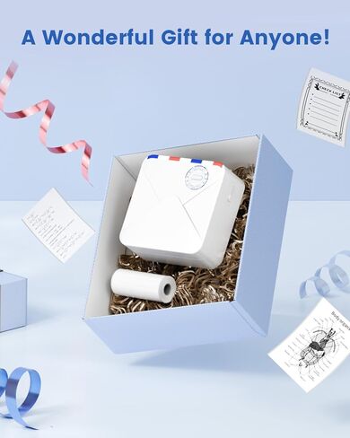 M02S Portable Mini Pocket Printer Wireless Bluetooth Thermal Printer Photo Printer Mobile Printer Sticker Maker Compatible with iOS and Android 300dpi High Resolution in Kuwait