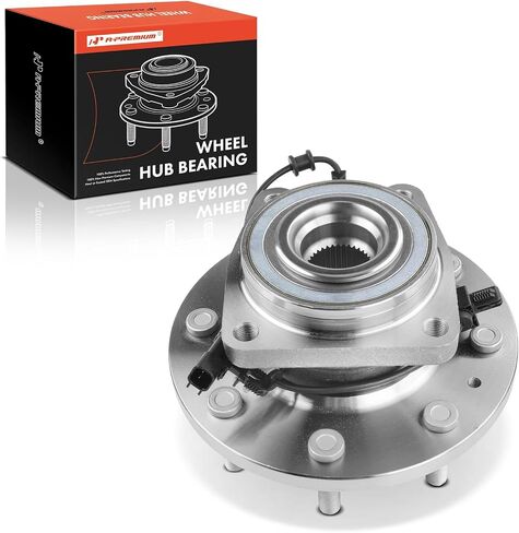 محمل العجلة الأمامية الممتازة ومجموعة المحور مع ABS و8 عروة متوافقة مع Chevy Silverado 2500HD/3500HD 2011-2019 وGMC Sierra 2500HD/3500HD 2011-2019، 4WD وDRW in Saudi Arabia