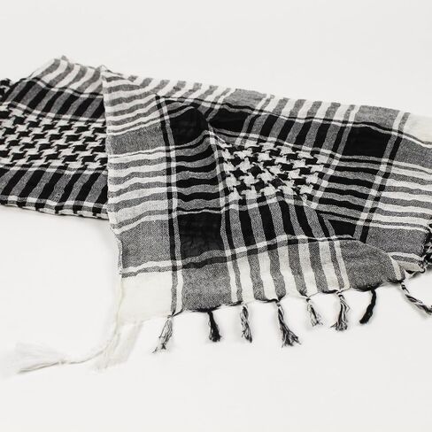 Toutacoo, Palestinian Keffiyeh 100% Cotton, Shemagh Scarf Neck Head Wrap with tassel for men and women in Kuwait