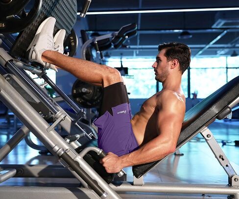 Pudolla Men's 2 in 1 Shorts 5 "/7" Quick Gry Gym Protcts للرجال مع جيوب الهاتف in Saudi Arabia