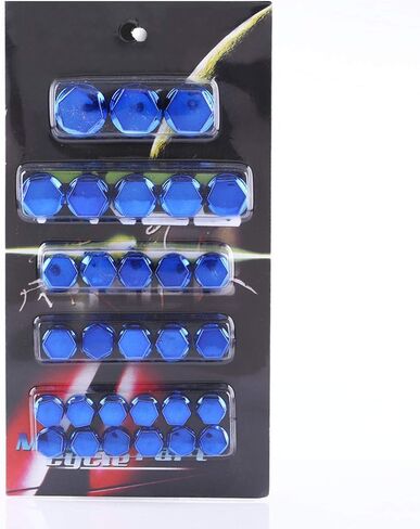 Motorcycle Screw Nut 30Pcs Fit for Plastic Covers in 7 Colors Engine Transmission Decoration in Saudi Arabia