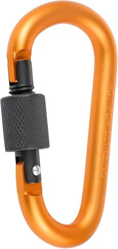 10 عبوات من حلقات المفاتيح المصنوعة من الألومنيوم على شكل حرف D ومشابك للمشي لمسافات طويلة وقفل حلقة تسلق للتنزه سيرًا على الأقدام والتخييم والصيد والاستخدام في الهواء الطلق، مشابك مع بوابة لولبية متعددة الألوان in Kuwait