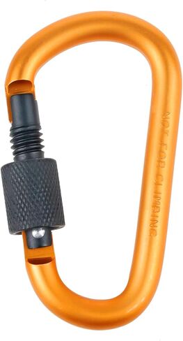 10 عبوات من حلقات المفاتيح المصنوعة من الألومنيوم على شكل حرف D ومشابك للمشي لمسافات طويلة وقفل حلقة تسلق للتنزه سيرًا على الأقدام والتخييم والصيد والاستخدام في الهواء الطلق، مشابك مع بوابة لولبية متعددة الألوان in Kuwait