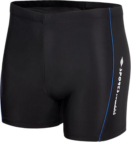 KANAV Men's Athletic Square Leg Swimsuit Jammers Durable Compression Swim Briefs Training Bathing Swimming Shorts in Saudi Arabia