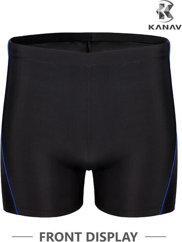 KANAV Men's Athletic Square Leg Swimsuit Jammers Durable Compression Swim Briefs Training Bathing Swimming Shorts in Saudi Arabia