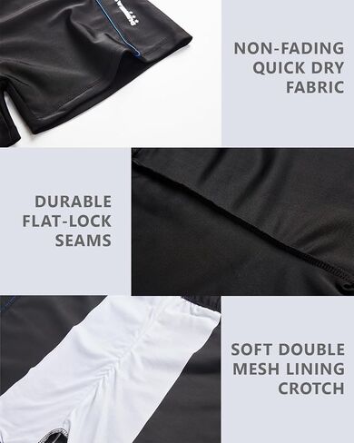 KANAV Men's Athletic Square Leg Swimsuit Jammers Durable Compression Swim Briefs Training Bathing Swimming Shorts in Saudi Arabia