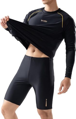 361 ° Swim Rammers for Men Rash Rash Sweeve Team Swimsuit UPF أكثر in Kuwait