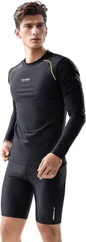 361 ° Swim Rammers for Men Rash Rash Sweeve Team Swimsuit UPF أكثر in Kuwait