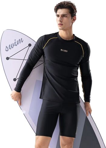 361 ° Swim Rammers for Men Rash Rash Sweeve Team Swimsuit UPF أكثر in Kuwait
