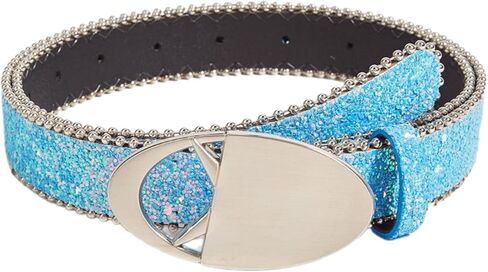 Hot Girl Glittered Waistband Round Buckle Belt For Jeans Dress Nightclub Girls Modern Waistband in Kuwait