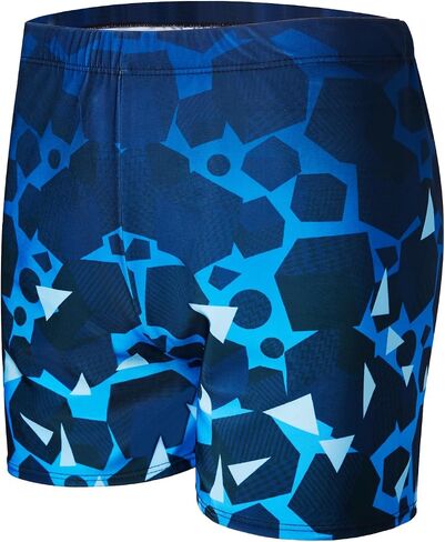 KANAV Men's Athletic Square Leg Swimsuit Jammers Durable Compression Swim Briefs Training Bathing Swimming Shorts in Saudi Arabia