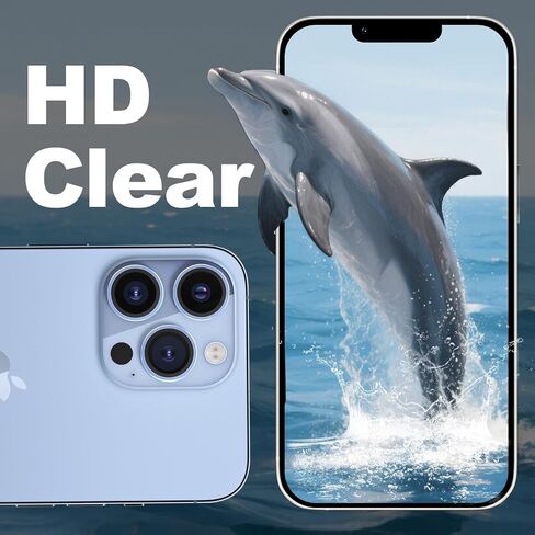 CloudValley Camera Lens Protector for iPhone 13 Pro - iPhone 13 Pro Max, 9H Tempered Glass Film, Aluminum Alloy Lens Protective Cover, Colorful in Saudi Arabia