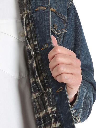 Wrangler Men's Concealed Carry Blanket Lined Denim Jacket in Kuwait