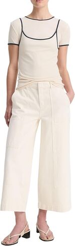 Vince Women's Mid Rise Utility Crop Wide Pant in Saudi Arabia